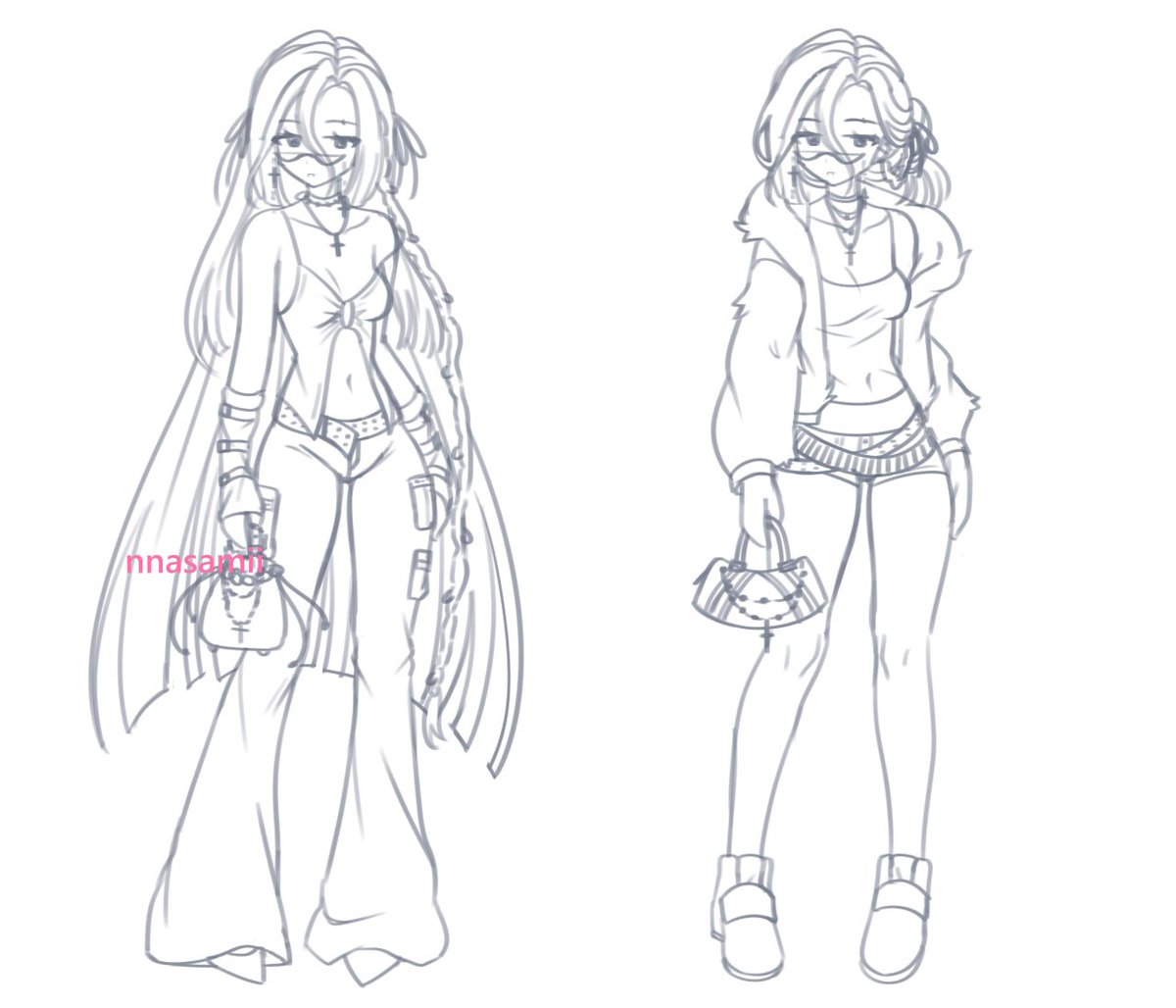 p*n様 64.オリジナル手描きイラスト wip cmm #イラスト #illustrations #commission_art