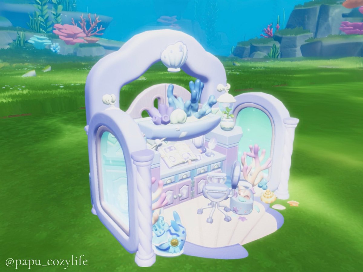papu_cozylife's tweet photo. 海の中ではこんな感じに見えるよ🫧🪸
#heartopia #PapuBuilds #ハートピア建築 https://t.co/flGMaoukVa