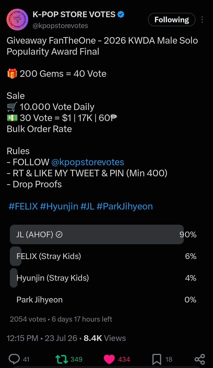 BrookWilde7's tweet photo. @kpopstorevotes For #JL https://t.co/ZLfY6Jhiah