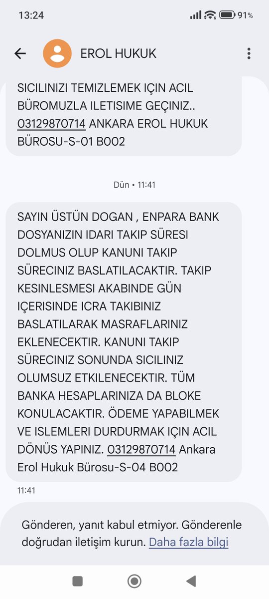 ustundogann's tweet photo. @Enparacom Şahsi borçlarım yüzünden dayımı ve kardeşimi aramışlar. Benim borcumdan başkasına ne? https://t.co/KkhfuOqszk