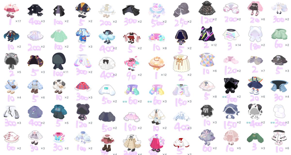 910pg's tweet photo. 譲 画像のアイテム
求 𝙿𝚊𝚢
1部在庫切れあり

リプに続きあります
リプ又はDMまでお願いします✉️
#ピグパ販売
#ピグパ買取 https://t.co/LOCSQEYhVH