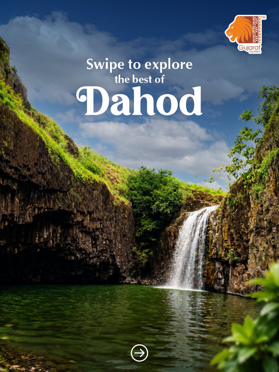 GujaratTourism's tweet photo. Swipe through these must-visit places near Dahod and start planning a journey filled with memorable discoveries.

#Dahod #MonsoonInGujarat #VisitDahod #GujaratTourism https://t.co/G3NDGJspyu