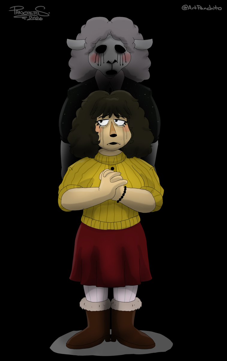 ArtPanchito's tweet photo. FANART OF ROSEMARY WALTEN  
FOR THE WALTEN FILES 5 FACES OF GRIEF
🍷🚬⚱️🎈🐑
@smiles_bunny
#TheWaltenFilesfacesofgrief #twf #Rosemary_Walten #ROSEMARYWALTEN #TheWaltenFiles #martinwalls #thewaltenfilesfanart #waltenfilesfanart  #HorrorCommunity #fanart #artwork #digitalart https://t.co/FKIplS4yMO