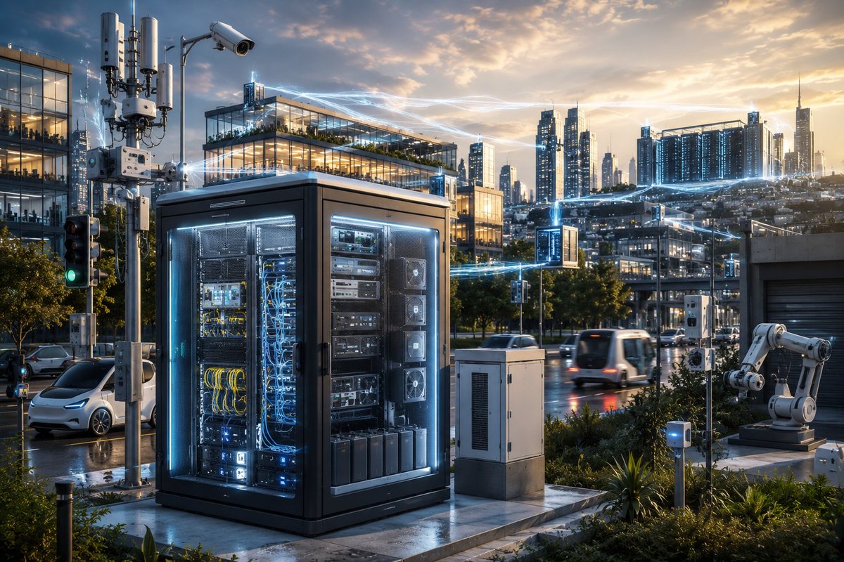 DafniaGroup's tweet photo. As edge computing grows closer to the end-user, micro data centers are becoming essential. Compact, self-contained, and secure infrastructure is the future of edge networks. https://t.co/bVfL1yqIGi