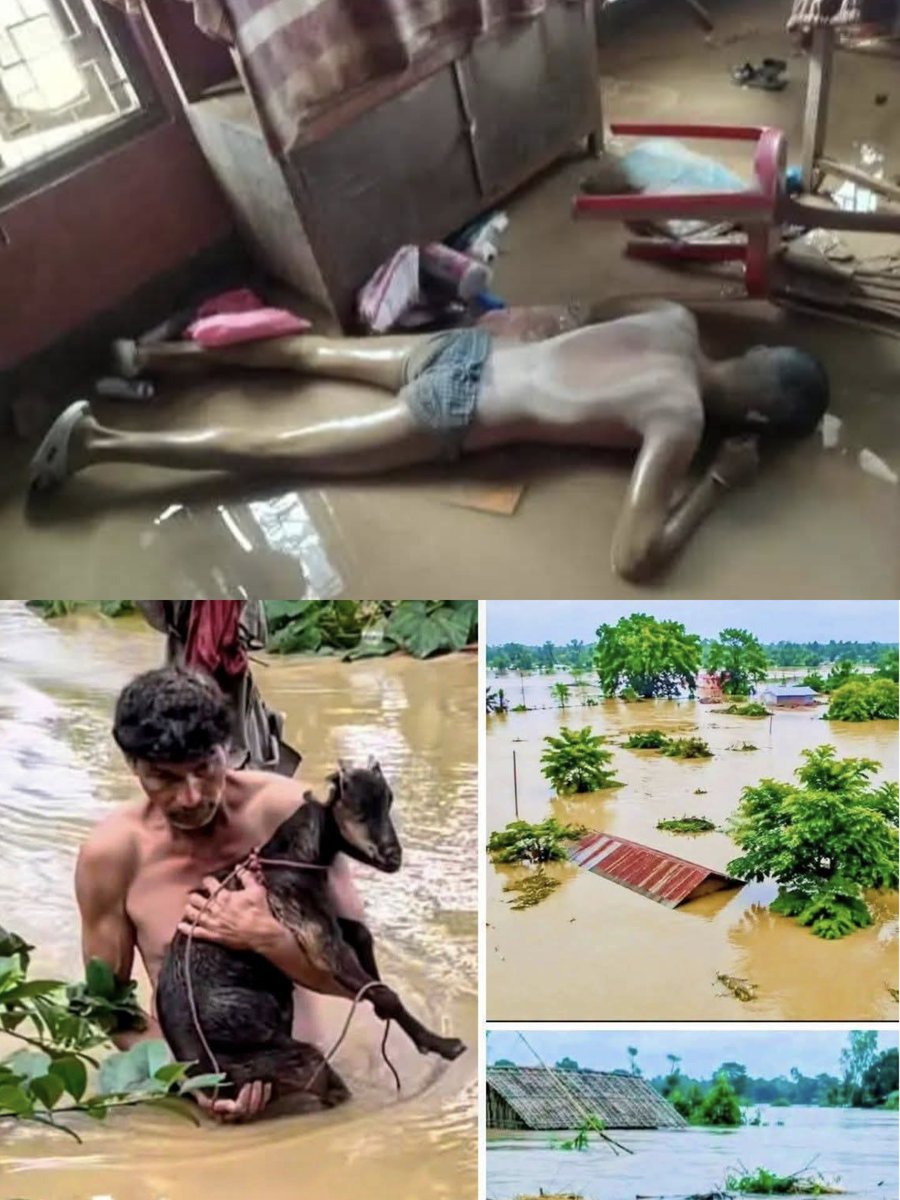 borgohainu's tweet photo. For the first time, devastating floods have crippled parts of Upper Assam. Thousands have lost everything. The Government of India must provide every affected family with at least six months of financial assistance - not promises, but action. @narendramodi
@AmitShah #AssamFloods https://t.co/PBanTObq9A