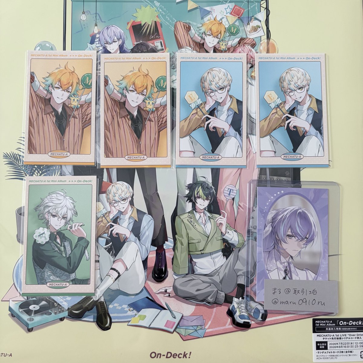 maru0910ru's tweet photo. 【交換】にじさんじ MECHATU-A 1st Mini Album On-Deck! ランダムフォトカード

譲▷画像1枚目

求▷同種🩷、💜
(🩷はコンプリート目的の為優先度高めです)

都内手渡し可能、郵送でのお取引も対応します。
検索からも気軽にお声がけ下さい。 https://t.co/docOCMZw0M