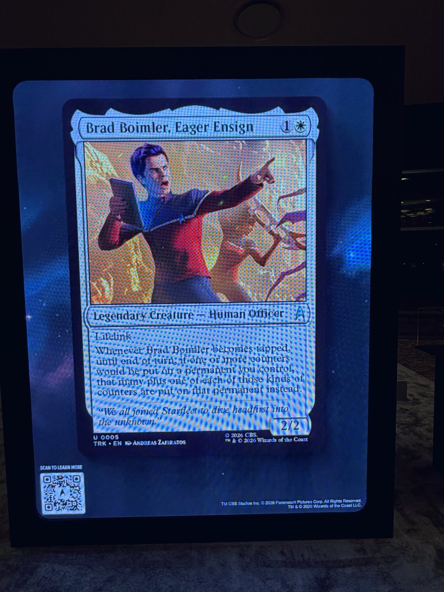AJatComicCon's tweet photo. Still up and stopped by the @wizards_magic x @StarTrek Pop Up at the Marriott. 🪐🛸
Looks like their all set up for tomorrow!
#SDCC #ComicCon #offsite #MTG #StarTrek https://t.co/fUVIfaHb7E