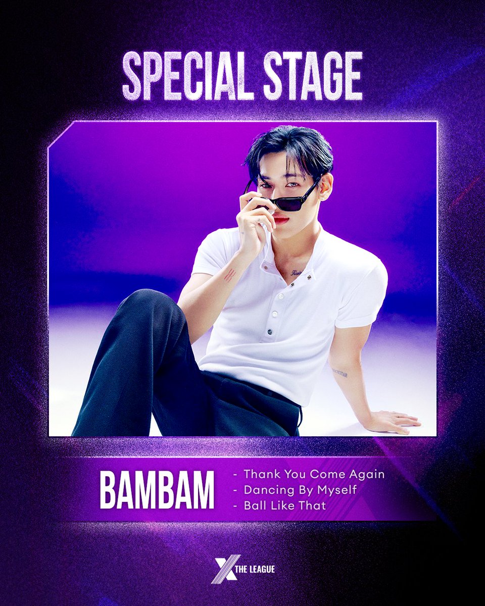 XTHELEAGUE's tweet photo. 🎤 X THE LEAGUE:THEFINAL CELEBRATION LINE-UP 🎤

X THE LEAGUE AWARDS 현장을 빛낼
K-POP 아티스트 라인업을 공개합니다!

독보적인 존재감의 MC 뱀뱀부터
글로벌을 사로잡은 FIFTY FIFTY 그리고 EPEX까지!

[STAGE LINE-UP]

✨ BamBam
• Thank You Come Again
• Dancing By Myself
• Ball Like That

✨ FIFTY FIFTY
• Pookie
• Genie Magic
• Gravity (Rock ver.)

✨ EPEX
• ECHO
• 학원歌

(※ 현장 상황에 따라 곡이 변경될 수 있습니다.)

글로벌 TOP셀러들과 K-POP이 만난 시즌 1 최고의 피날레!
XTLAWARDS 현장에서 특별한 무대를 직접 확인하세요.

지금 바로 지금 바로 https://t.co/zRB6ENNcwy를 통해 
확인하고 AWARDS 초대 이벤트에 참여하세요!💜

Unveiling the K-POP artist line-up
that will light up the X THE LEAGUE AWARDS!

From the incomparable MC BamBam
to global sensations FIFTY FIFTYand EPEX!

[STAGE LINE-UP]

✨ BamBam
• Thank You Come Again
• Dancing By Myself
• Ball Like That

✨ FIFTY FIFTY
• Pookie
• Genie Magic
• Gravity (rock ver.)

✨ EPEX
• ECHO
• Youth2Youth (학원歌)

(※ The setlist is subject to change depending on venue conditions.)

The grand finale of Season 1, where global TOP sellers meet K-POP!
Experience these exclusive performances live at the XTLAWARDS.

Check out https://t.co/zRB6ENNcwy right now 
and join the AWARDS Invitation Event! 💜

#XTL #XTheLeague #lalastation #ENA #LiveCommerce