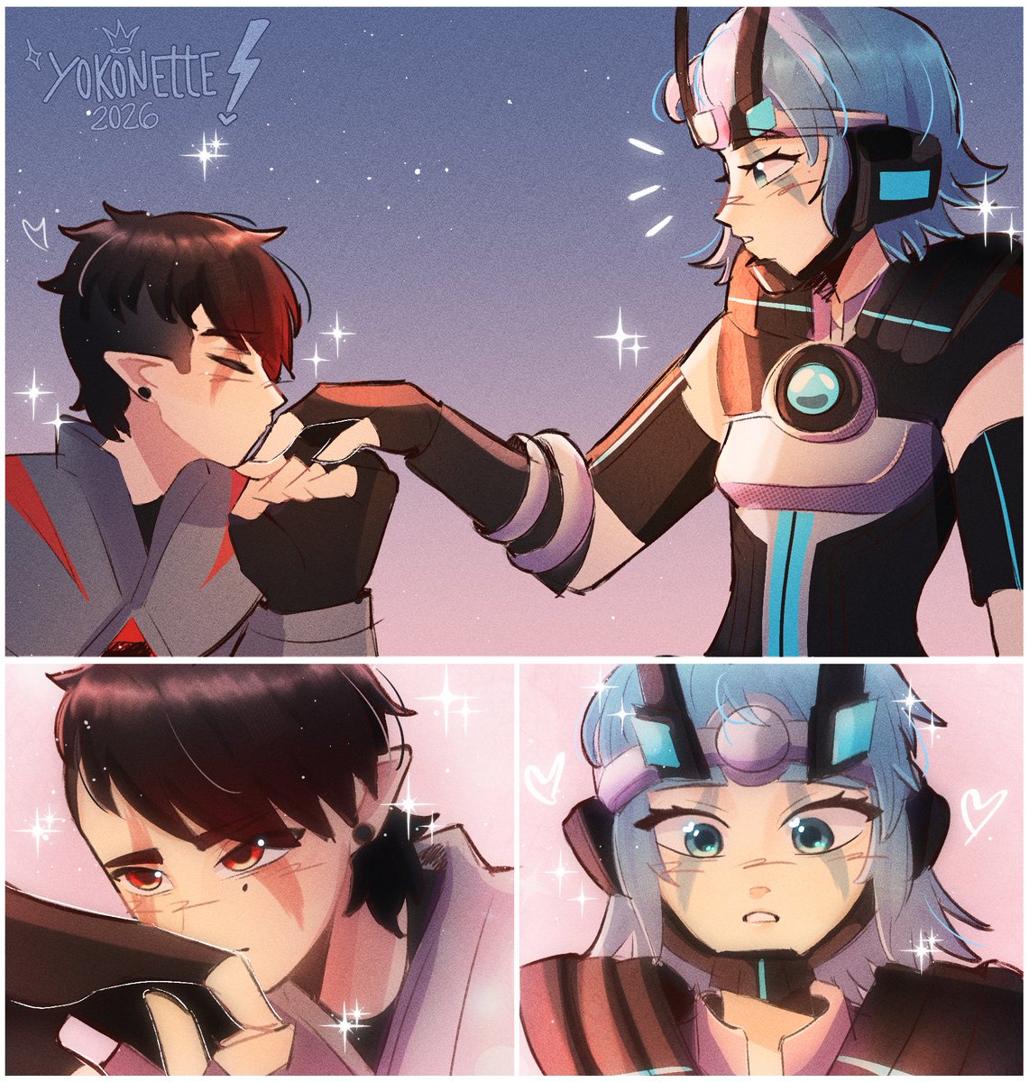 Yokonette's tweet photo. I'm so weak for them. 

#LONOE💙❤️ #Sendokai #sendokaichampions https://t.co/oUtp0Tj1Ny