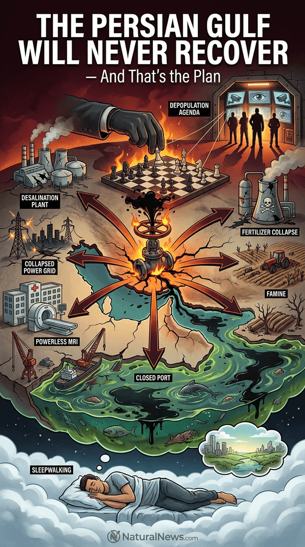HealthRanger's tweet photo. New infographic: The Persian Gulf will NEVER recover! It's not going back to 2025 outflows... not this year, not next year, not ever! Plan accordingly... https://t.co/W0TUKXC0Zy