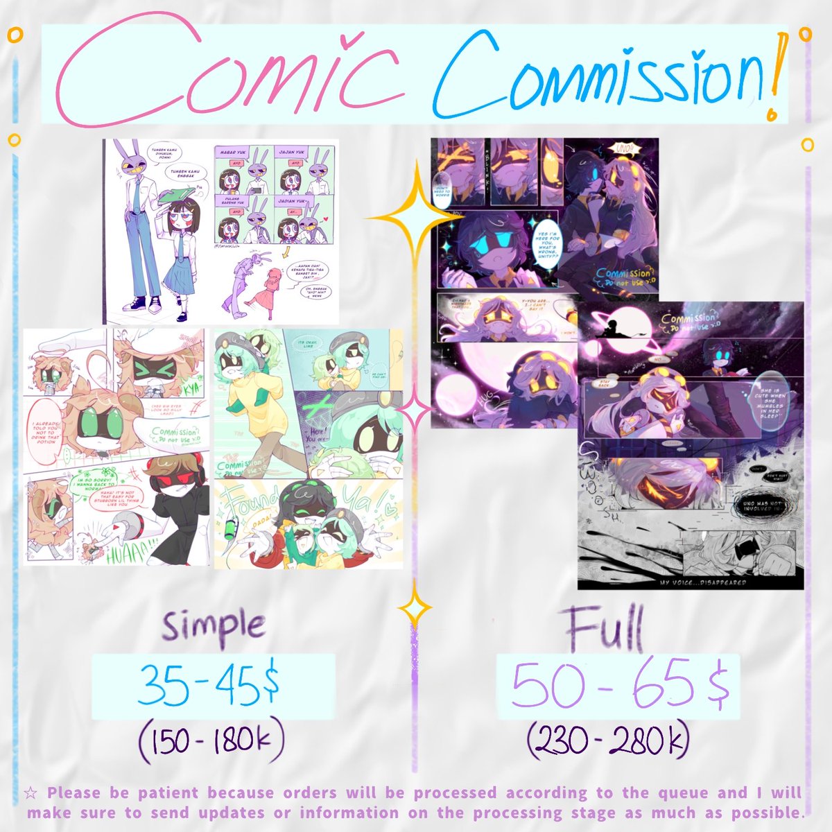 NanaraUwU's tweet photo. ☆ HEYYAA~ 
Nara's commission are open!
DM me if you interested ÙwÚ👍✨️✨️
☆ More info in the comments #commsopen https://t.co/gEOr5kIZ03