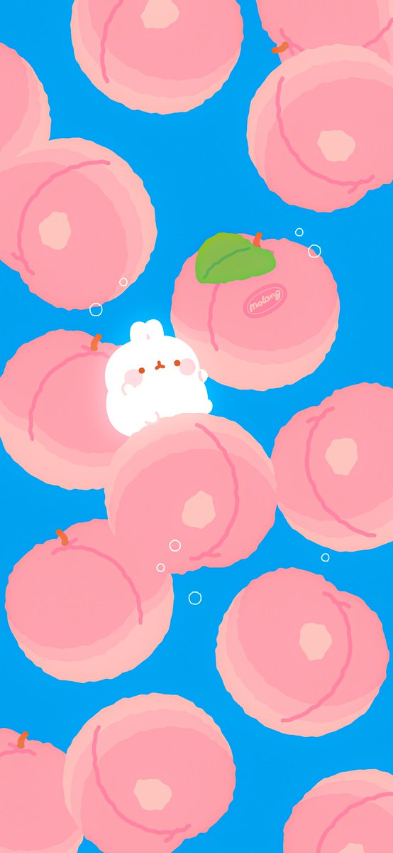molang2010's tweet photo. 상큼한 복숭아 향기가 기분 좋은 여름🍑
*눌러보면 폰배경 사이즈입니다! https://t.co/86S72vn1Bs