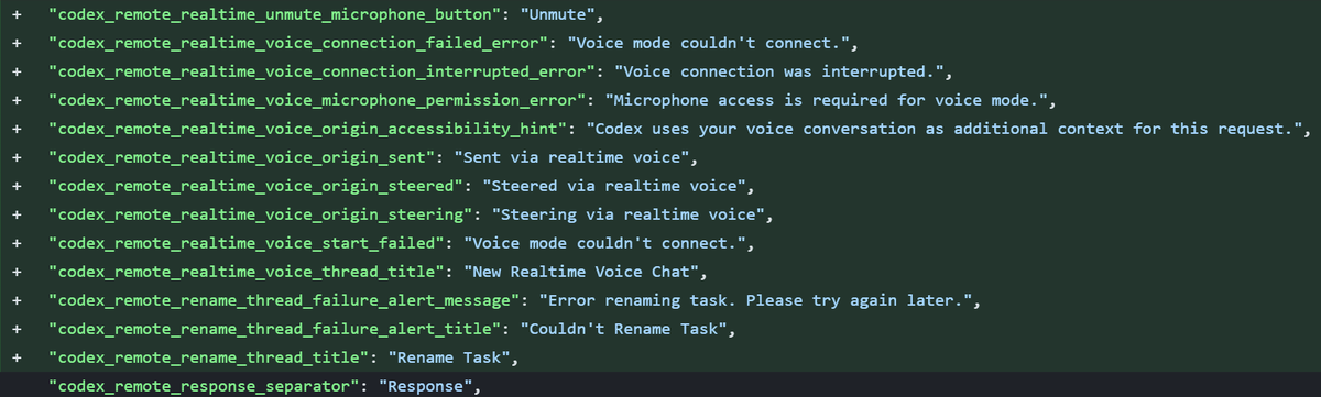 Ananth7e's tweet photo. looks like we know what the big codex update tomorrow is

codex is getting realtime voice mode. you talk to it. the main assistant holds the conversation and the worker agents handle everything in the background.

sol on cerebras might also drop tomorrow. 

and a banked reset to celebrate that.