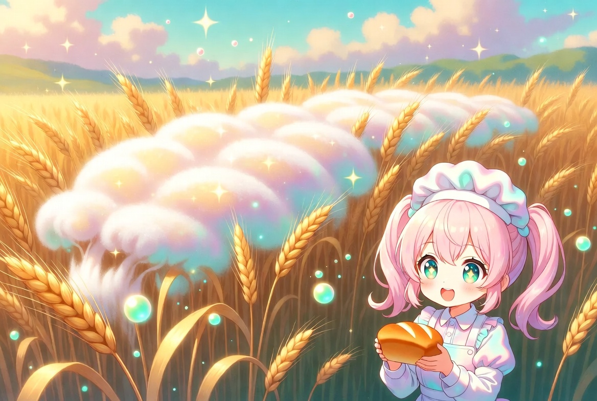 eoacx's tweet photo. ふくらむ夢の小麦畑🍞

ぷくぷくパンが育つよ🌾
小さな力が働くね🔬

ふわふわ香りが広がる😊
科学の秘密を発見✨

ひと口に未来の物語🌈
おいしさの理由を探そう🌱

#パン作り #食の科学 #発酵のひみつ https://t.co/Q9EZyIsFis