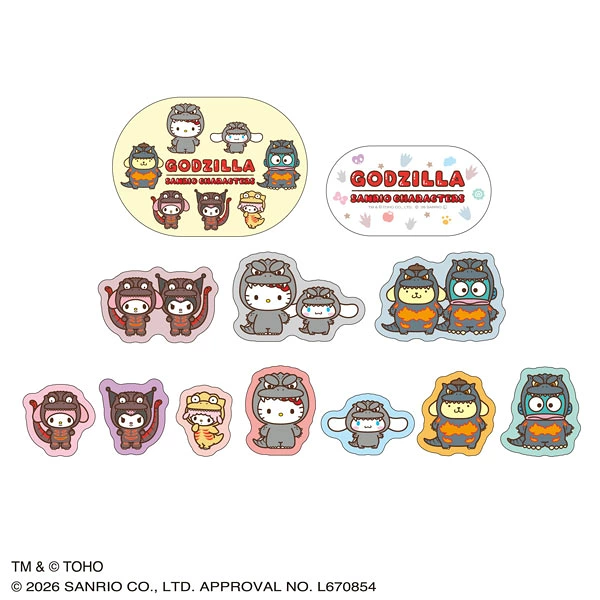 あみあみ楽天で販売開始！ GODZILLA ・SANRIO CHARACTERS フレーク