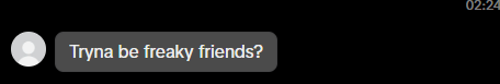 bringmanonback's tweet photo. soo this is what i got in my dms.. #weirddddd #cornyppl #weirdos https://t.co/nSrTmhxwN3