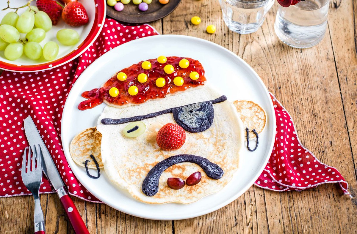 waywerewired's tweet photo. Pirate pancakes for you and Captain, so please let’s settle down…Kay? 🌌 https://t.co/eoZkcixikI