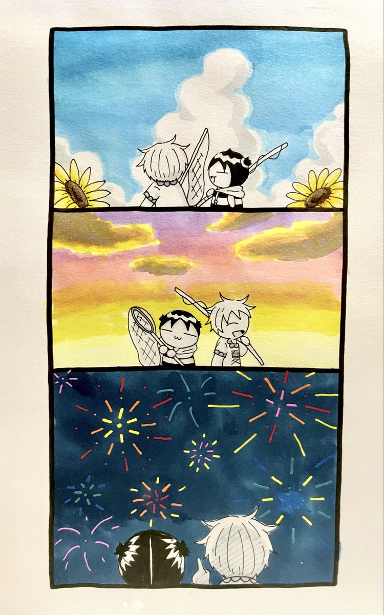Hero_20007's tweet photo. 題「夏の空」🌌

#夏の風物詩
#SNSマンガ大賞
#SNSマンガ読み放題forｄバリューパス https://t.co/S0udF3hMXF