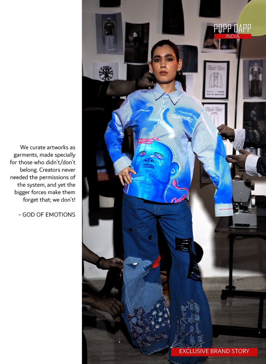 DappPopp's tweet photo. A REBELLION IN FABRIC: GOD OF EMOTIONS CHALLENGES THE RULES OF FASHION | POPP DAPP EXCLUSIVE BRAND STORY
https://t.co/9s3GNrzJny
POPP DAPP IND | GLOBAL MEDIA &amp; MAGAZINE
IND | USA | UK | UAE | EU | AUS
#poppdapp #fashionmagazine #poppdappnews #GodOfEmotions #FashionRebellion https://t.co/9epf0TLrfM