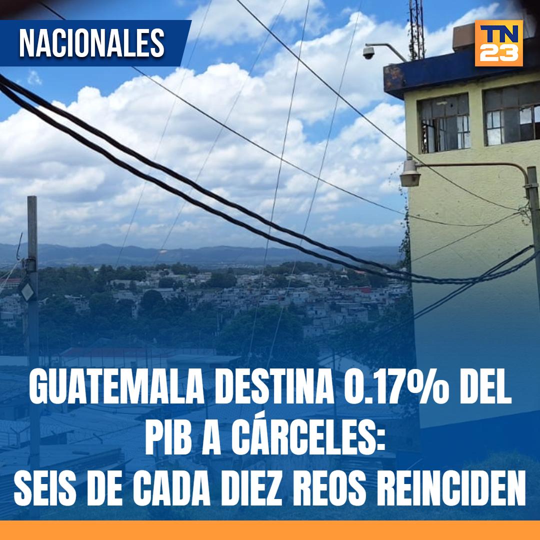 TN23NOTICIAS's tweet photo. #Guatemala #destina 0.17% del #PIB a #cárceles: seis de cada diez #reos #reinciden ➡️ https://t.co/oh1n2swdN7 https://t.co/xU2aujkatR