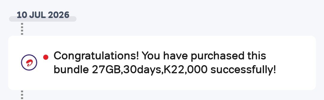 tylerjay3002's tweet photo. @AirtelMalawiPlc you're telling me I've bought K22,000 kwacha mofaya bundle and you've refunded 1.22 GB?? Jokes chani https://t.co/6mqGp3UCQV