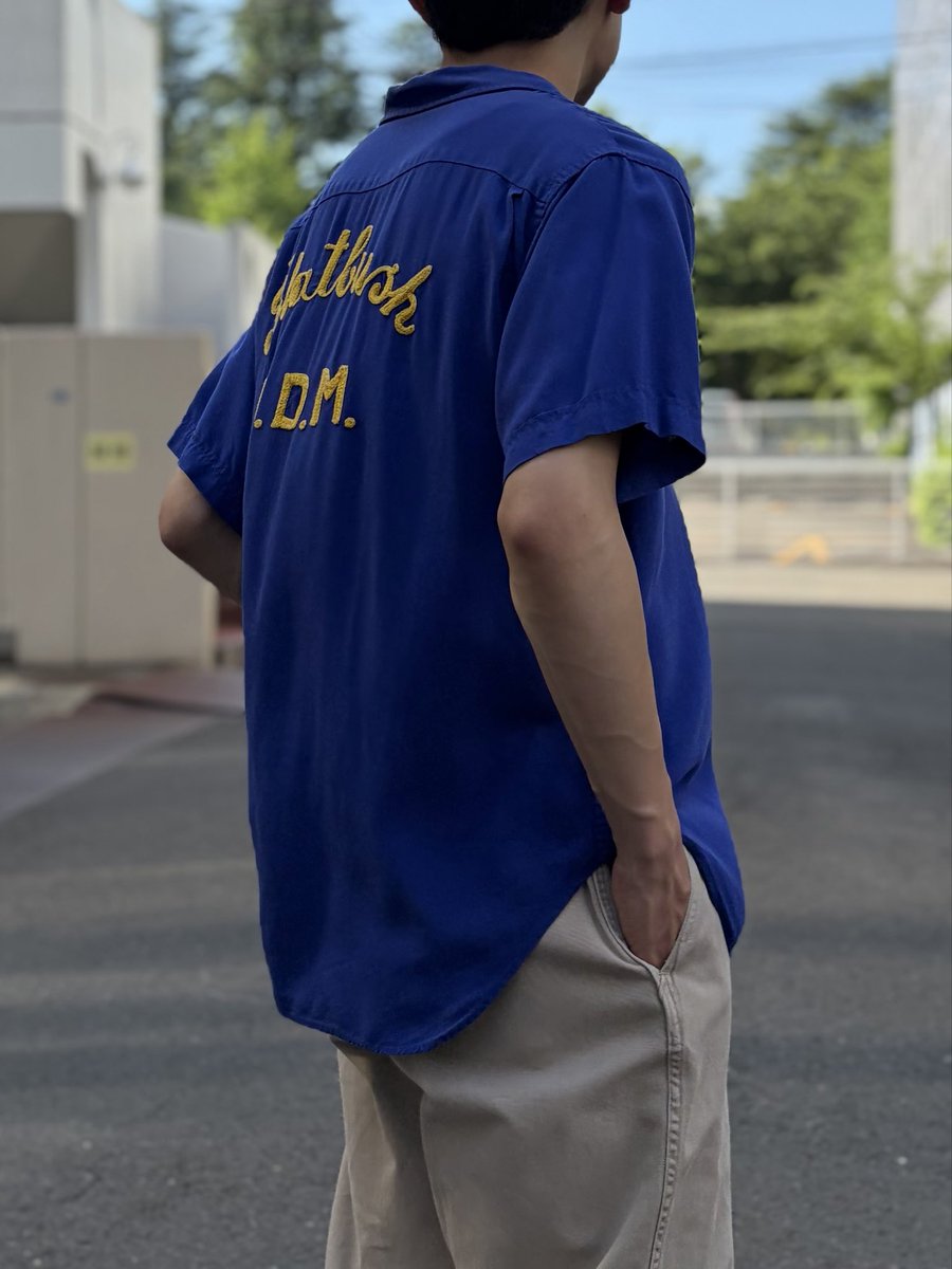 ooooo_sendai's tweet photo. 🇺🇸🇺🇸🇺🇸✈︎✈︎✈︎🇯🇵🇯🇵🇯🇵

《 New Arrivals 》

1960s "Pin Splitter" Bowling Shirt "Chain Stitch" 

※商品のお問い合わせ等につきましては、週末明けにご返信いたします。

⬇️on-line shop
https://t.co/LDDsQut9cH https://t.co/8mPGDLcUfp