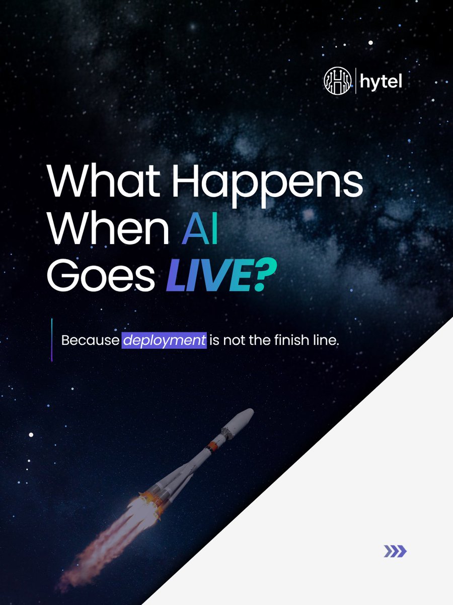 hytelglobal's tweet photo. Going live with AI isn't the finish line. It's the starting point.

The real question isn't, "Did we deploy AI?"

It's, "Is it creating value?"

After implementation, the work continues.

Are employees using it?

Is it improving workflows?

Are you measuring productivity and business outcomes?

Are you refining it based on feedback?

Are the right governance and guardrails in place?

The organizations seeing the greatest return from AI understand that success doesn't come from deployment alone. It comes from continuous adoption, optimization, and improvement.

AI isn't a one-time project. It's an ongoing business capability.

That's what AI Enablement is all about.

#AIEnablement #ArtificialIntelligence #BusinessTransformation #AITransformation #DigitalTransformation #FutureOfWork #Hytel