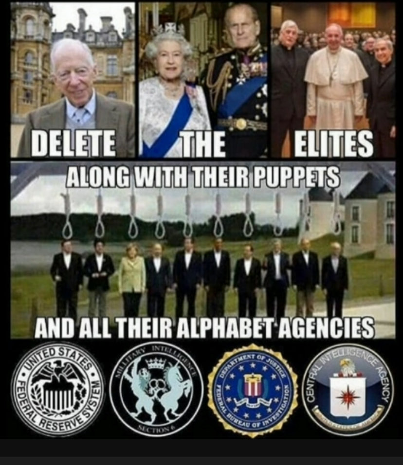 BIGE2802's tweet photo. @HealthRanger ONLY ONE RESTRUCTURING WE NEED!!!
#DELETETHEELITE UNITE!!! https://t.co/4rUt1zLNnF