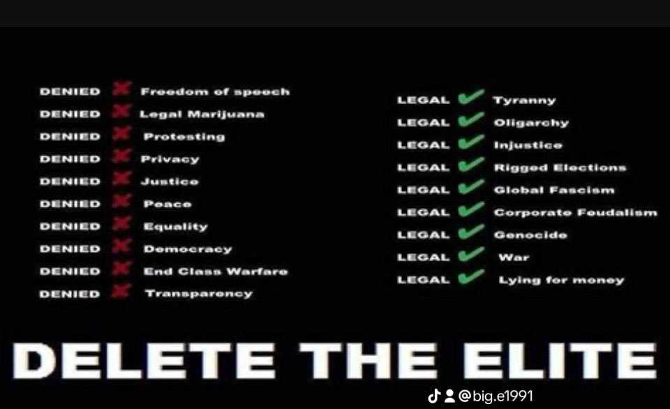 BIGE2802's tweet photo. @HealthRanger ONLY ONE RESTRUCTURING WE NEED!!!
#DELETETHEELITE UNITE!!! https://t.co/4rUt1zLNnF