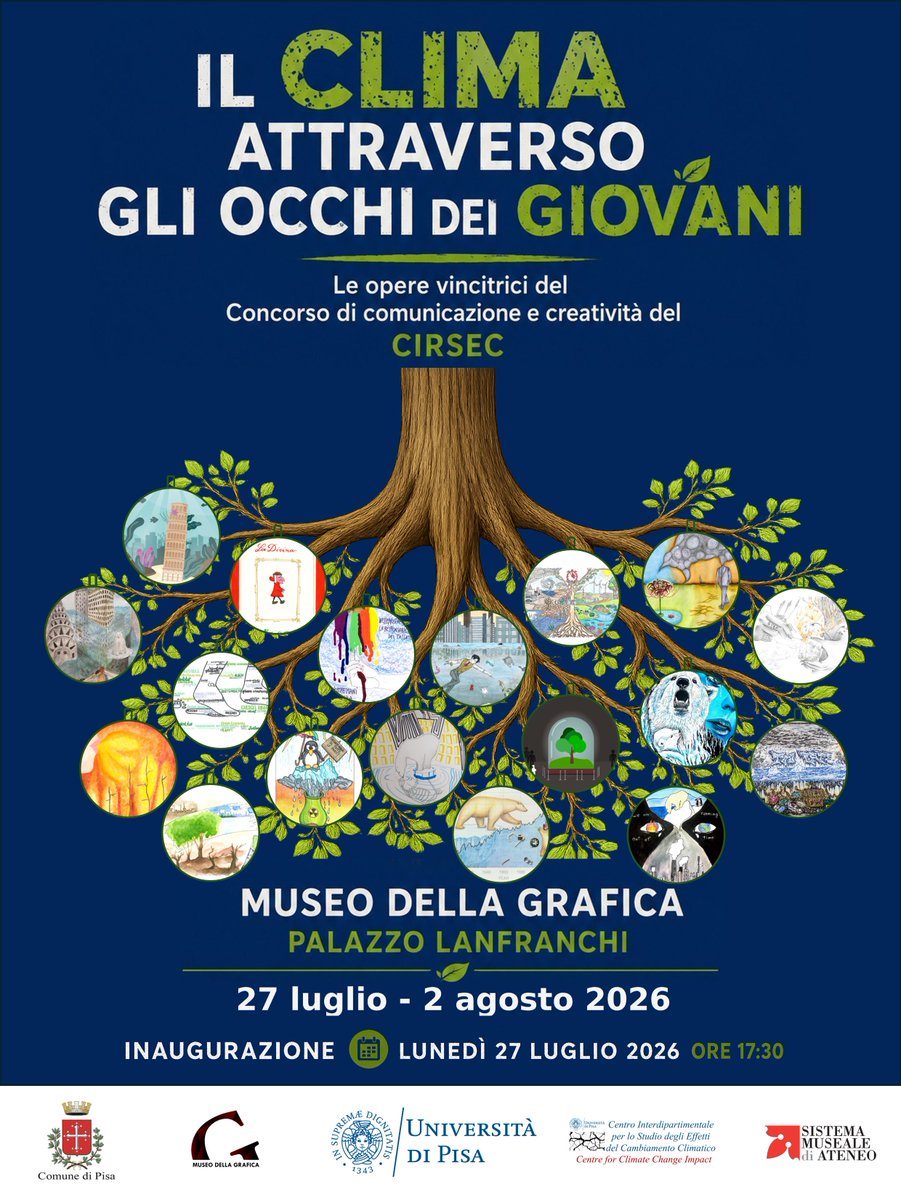 SMA_Unipi's tweet photo. IL CLIMA ATTRAVERSO GLI OCCHI DEI GIOVANI
Info: https://t.co/jAi9BVBJv3
@Unipisa
@PisaToday
@PisaNews
@iltirreno
@qn_lanazione
@regionetoscana https://t.co/wZ0EeXGe4k