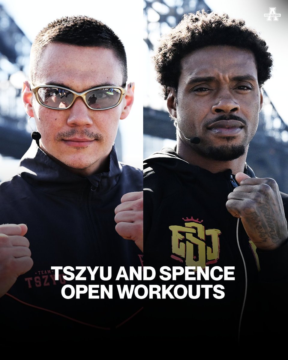 ausboxing's tweet photo. Big fight activations in the harbour city.
Who looked better at today’s #SpenceTszyu open workouts?
#ozboxing #boxing https://t.co/CggubtfEnJ