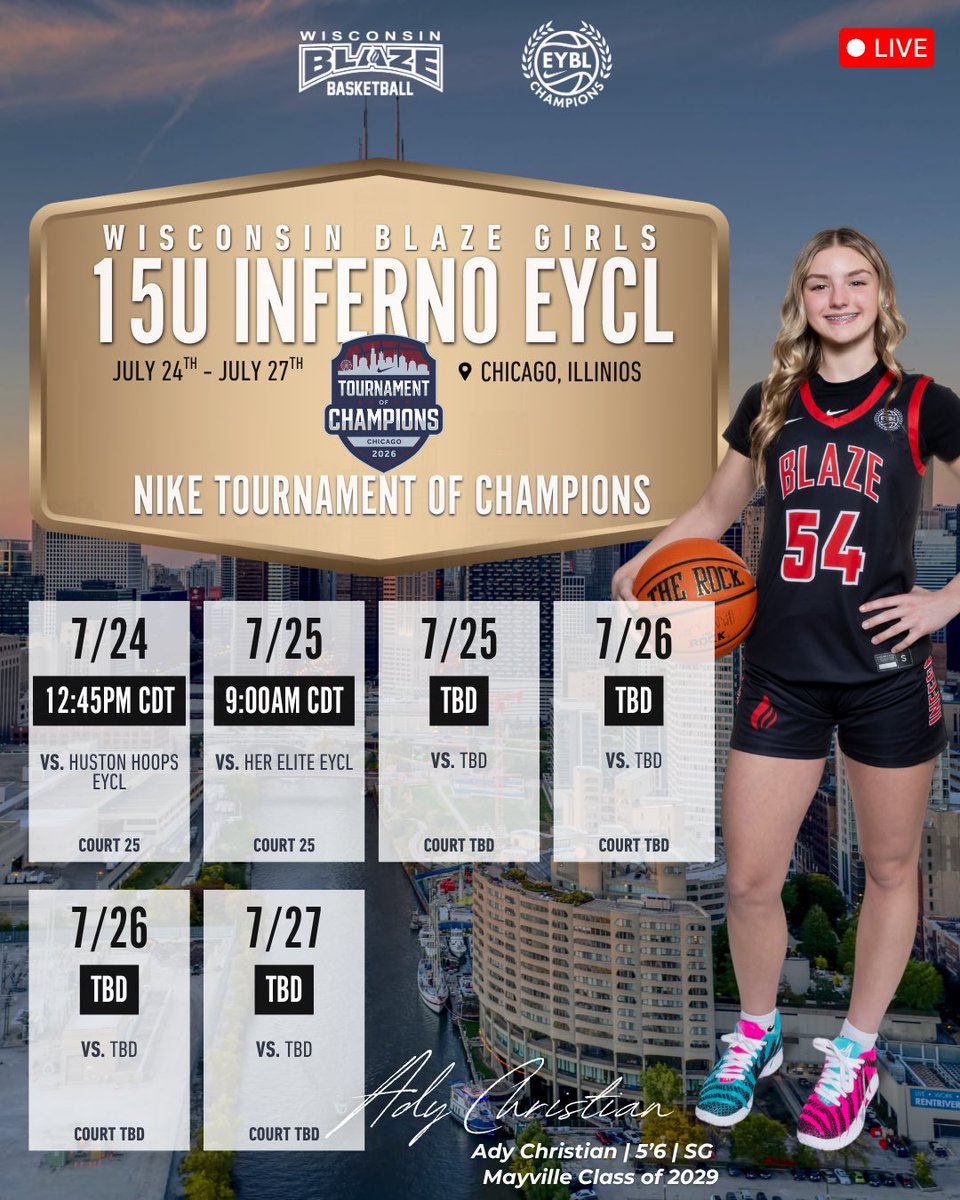 LisaMVanWyk's tweet photo. Coach! The majority of our blue collar hard working highly skilled hoopsters hold over a 3.8-4.0 gpa with solid ACT scores. Come check us out!! We have ballers ready to head your way!   Watch us on the Nike EYBL CHAMPIONS LEAGUE CIRCUIT! We have 2028s on our 2027 team and a 2029 and 2030 on our 2028 team too!!! Take it all in!!! 🤩🔥@WisconsinBlaze And call me 🤙 you should have my number 😉🥰