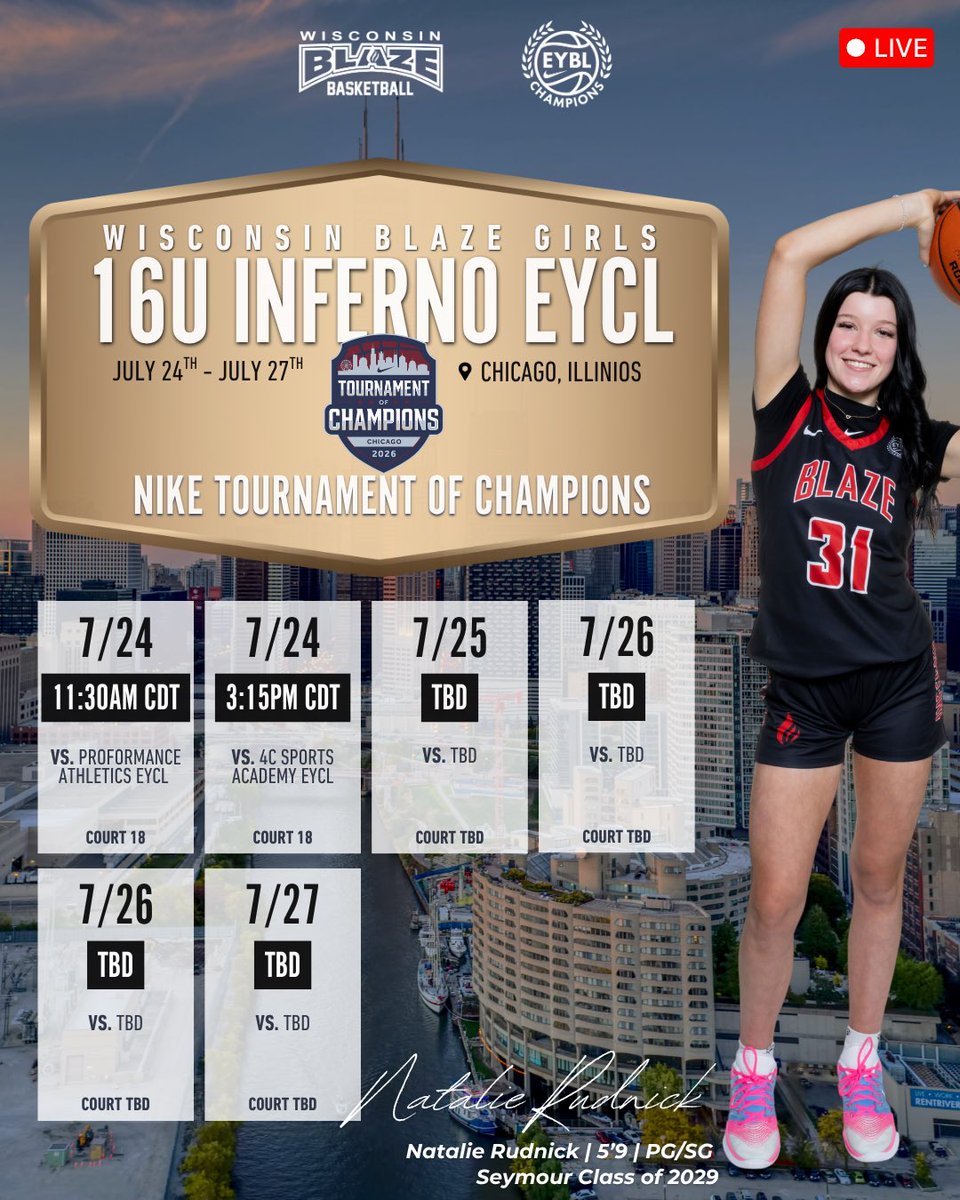 LisaMVanWyk's tweet photo. Coach! The majority of our blue collar hard working highly skilled hoopsters hold over a 3.8-4.0 gpa with solid ACT scores. Come check us out!! We have ballers ready to head your way!   Watch us on the Nike EYBL CHAMPIONS LEAGUE CIRCUIT! We have 2028s on our 2027 team and a 2029 and 2030 on our 2028 team too!!! Take it all in!!! 🤩🔥@WisconsinBlaze And call me 🤙 you should have my number 😉🥰