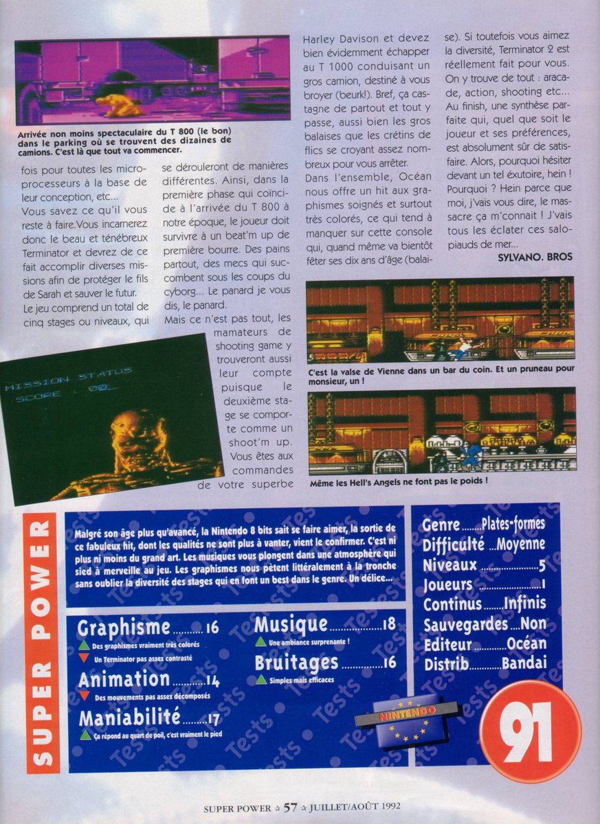 AllmightoFranky's tweet photo. La suite des tests avec #CrackOut,#StreetGangs et #Terminator2 toujours sur la #NES!! 3/5 https://t.co/ySaJt1CtvO