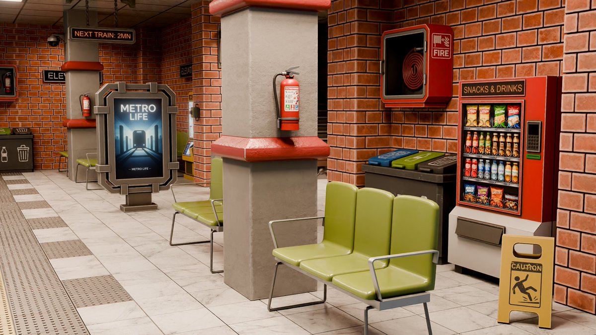 ThreeDTudor's tweet photo. [NEW 3D ASSET PACK + BUILD UNDERGROUND WORLDS FAST]
Subway Station Modular Pack- 50% Off

Gumroad — direct 50% discount link:
https://t.co/8IIm0fSQfS
Sale ends 28 July at 11:00 PM.

#3DTudor #Blender3D #UnrealEngine5 #GameAssets #EnvironmentArt #ModularDesign #3DArt #LevelDesign https://t.co/P3iJY1Tetm