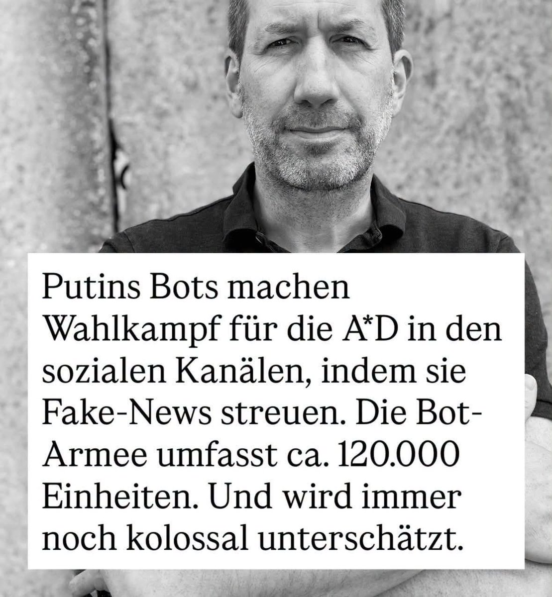 Leseerlaubnis's tweet photo. Wenn AfD-Fans glauben, was sie in ihrer Bubble lesen, dann sind sie naiv, weil vieles davon aus dem Ausland kommt und ein Angriff gegen Deutschland ist. 

Aber die haben ja auch den Amis geglaubt, dass das Heizungsgesetz (GEG) von Habeck sei, obwohl es schon 13 Monate in Kraft war, bevor Habeck nach Berlin kam. 

Das GEG trat am 1.11.2020 in Kraft. 
Habeck regierte ab dem 12.12.2021 in Berlin. 

Man muss also schon sehr naiv sein, um der amerikanischen Öl-/Gas-/LNG-Händlerin KKR, damals Hauptaktionärin bei BILD und WELT, zu glauben, dass das Gesetz von Habeck sei. 

Aber die meisten AfD-Fans sind sehr leichtgläubig und deshalb schnell gegen Deutschland und sogar gegen ihre eigenen Interessen.