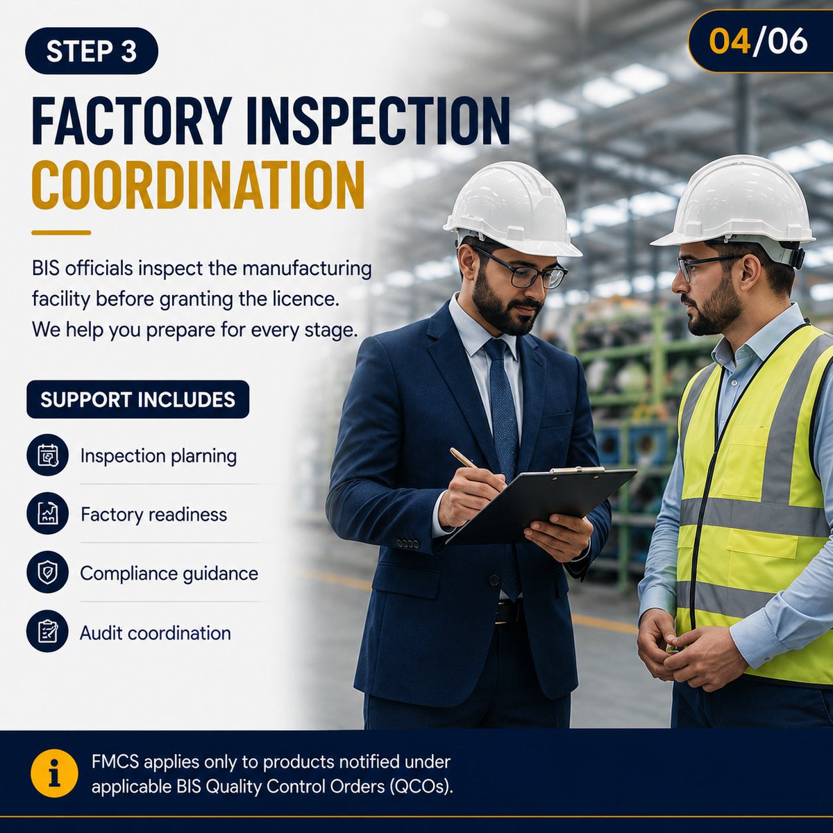 rego_services's tweet photo. 🌍 Exporting to India?
Rego Services simplifies your BIS FMCS Certification journey—from product assessment and documentation to factory inspection, licence approval, and ongoing compliance support.
📩 Start your FMCS certification today.
#FMCS #BIS #ExportToIndia #Compliance https://t.co/9lNUToGj5B
