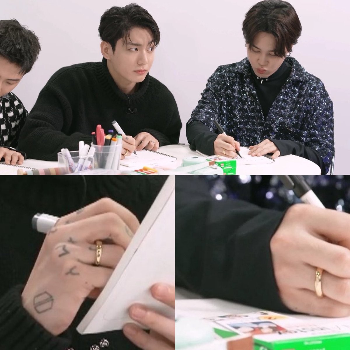 cookychimmy_13's tweet photo. Remember when jikook showed up with these matching rings…. https://t.co/Zoc0pWGXZa