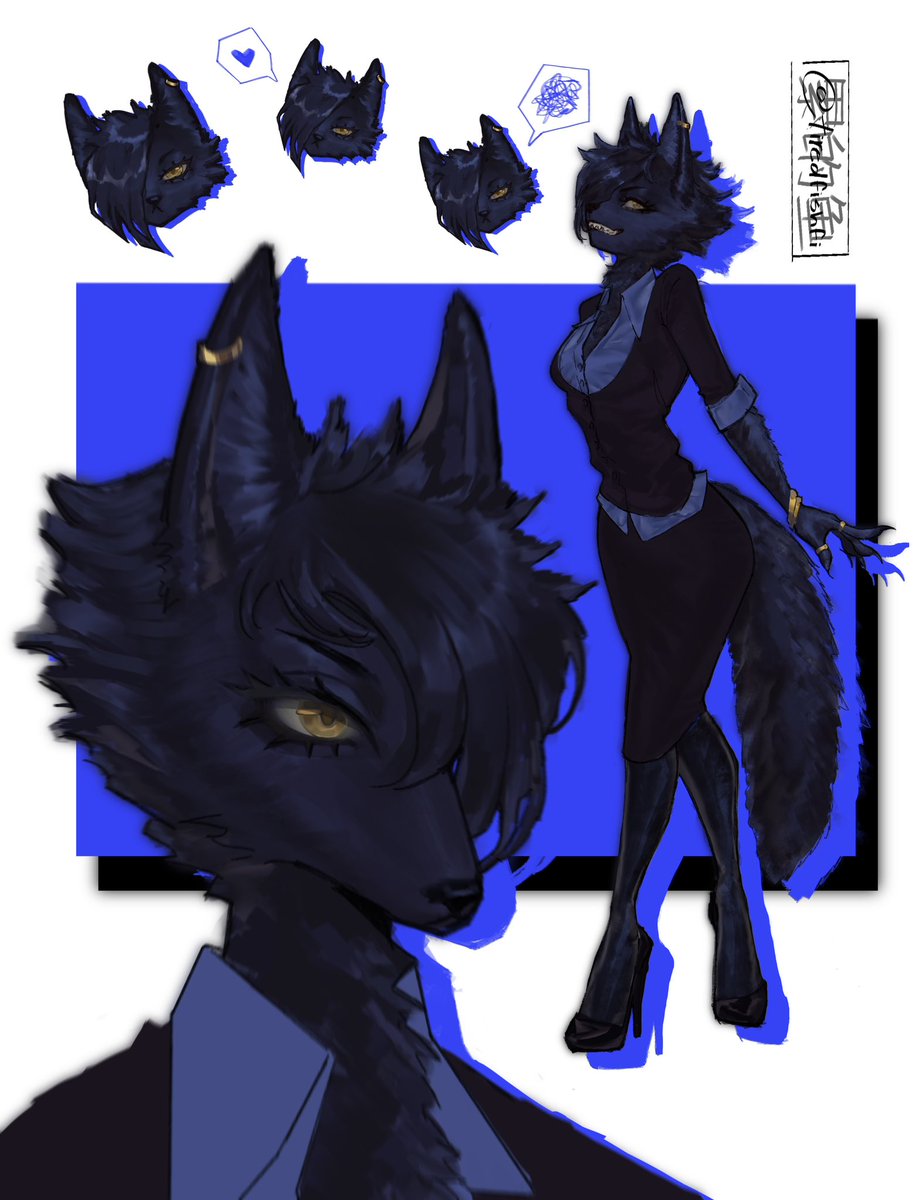 tiredfishfi's tweet photo. Before and after :c 

#furryartㅤㅤㅤ #oc #furrycharacter https://t.co/e6tEz9UZZv