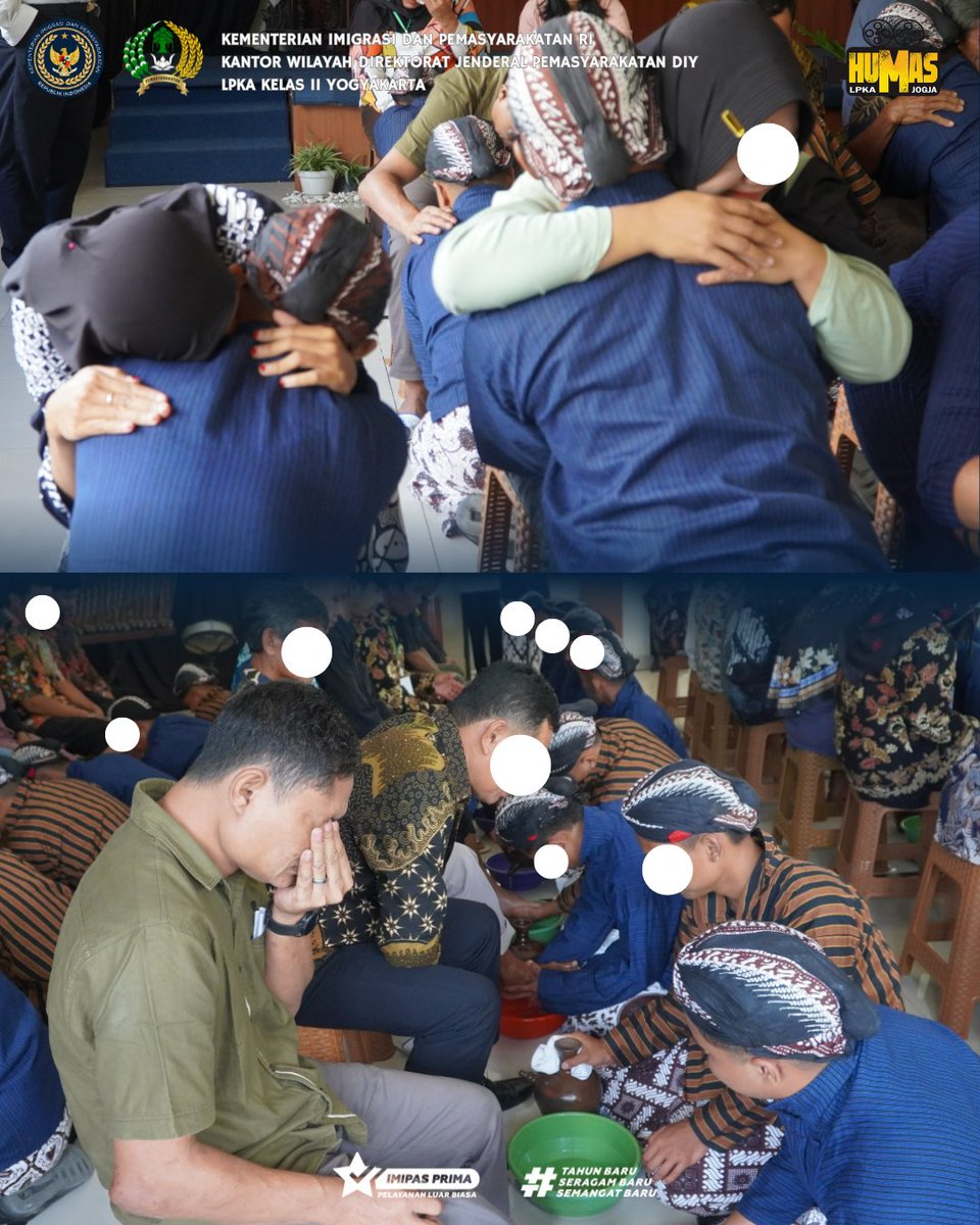 lpkajogja's tweet photo. Melalui rangkaian peringatan #HariAnakNasional2026, LPKA Kelas II Yogyakarta menggelar upacara, pemberian remisi kepada Anak Binaan yang memenuhi syarat, serta prosesi basuh kaki orang tua sebagai simbol kasih sayang, penghormatan, dan rekonsiliasi https://t.co/68PCcVXPn5