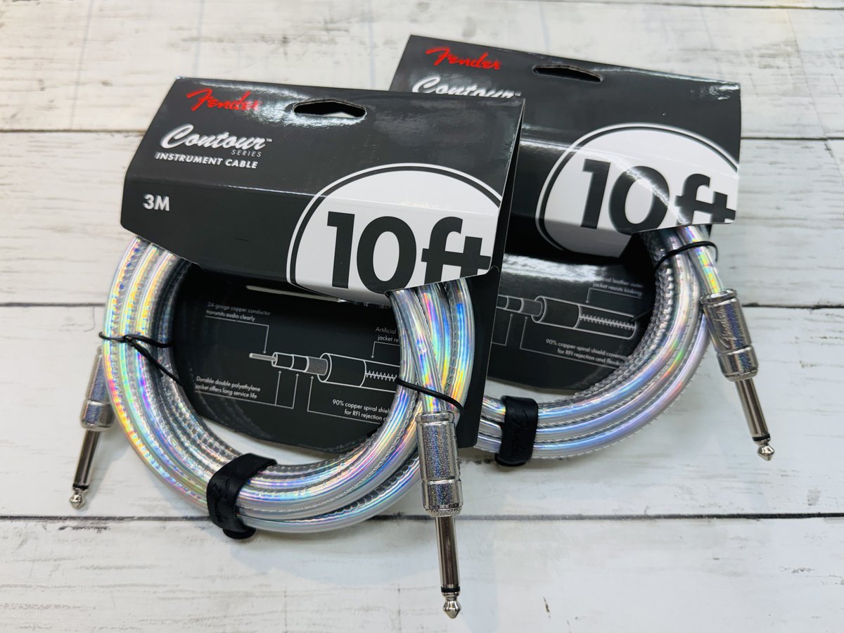 🆕Fenderのキラキラシールド 『Galaxy Instrument Cable』入荷 直径6mm