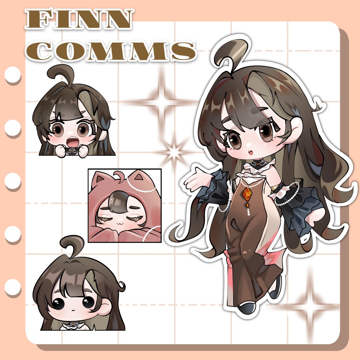 FinnCommission's tweet photo. @artistsbase Hai kakk, aku lagi open comms nih, bundle 6 emote comercial use 200k yaa, aku open juga di vgen dan lagi disc 50% https://t.co/156dSUALSU
