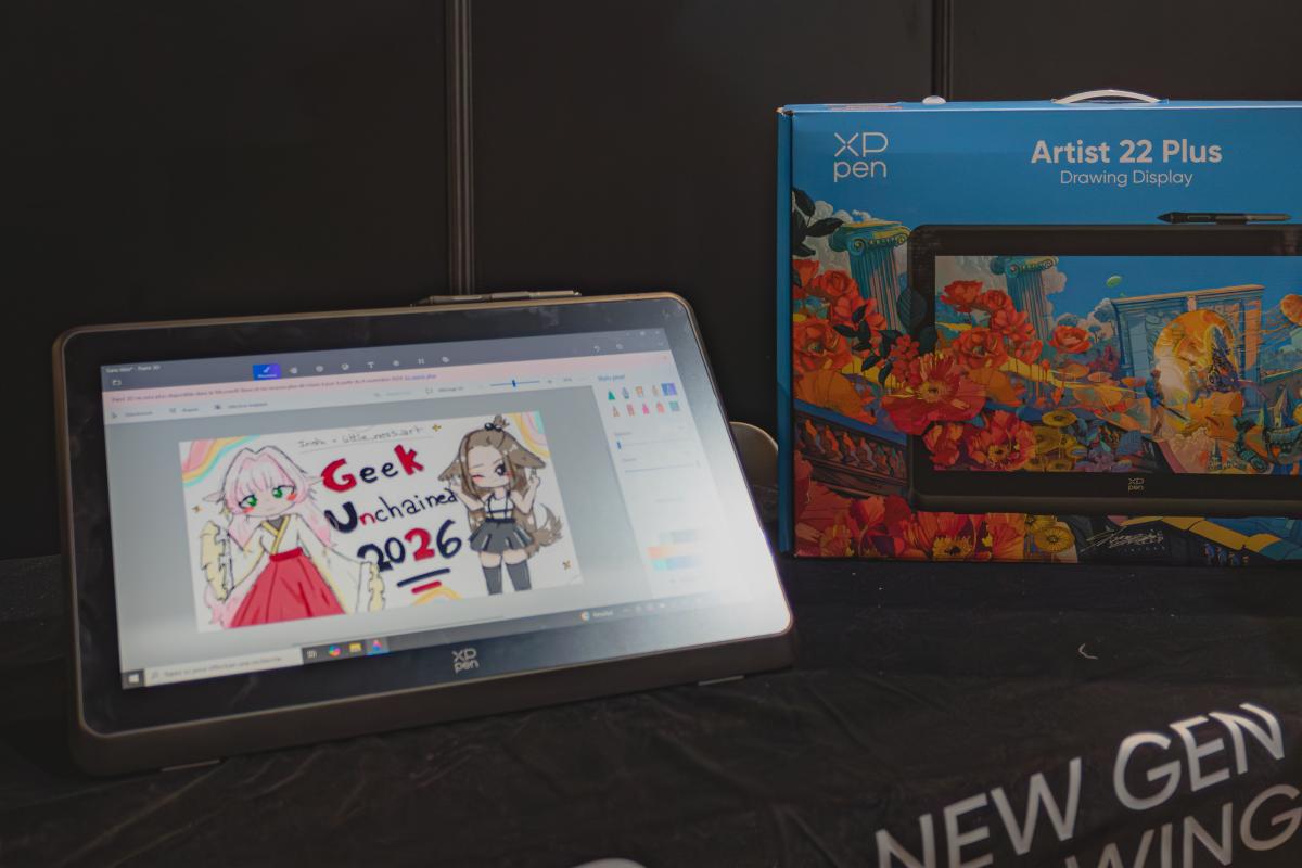 XPPentablette's tweet photo. Aujourd'hui, nous vous partageons quelques-uns des plus beaux moments de notre présence à Mulhouse le mois dernier ! ✨

Grâce à @GeekUnchained68, de nombreux visiteurs ont pu découvrir l'univers XPPen et tester nos produits, notamment la tablette graphique Artist 16 3rd. 🎨 https://t.co/qbLv1JgsWO