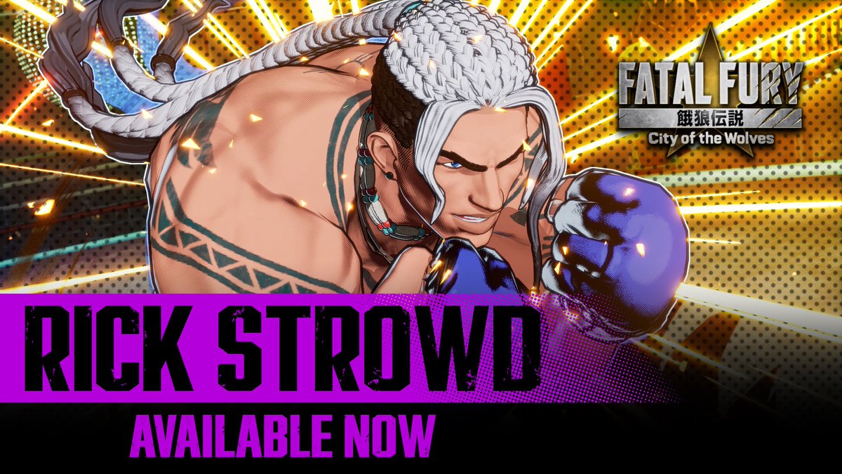 SNKPofficial's tweet photo. [Press Release]
Season 3 of City of the Wolves starts today! First on the DLC fight card is boxing legend Rick Strowd!
https://t.co/j36UBVOUFG https://t.co/laZTq93wcE