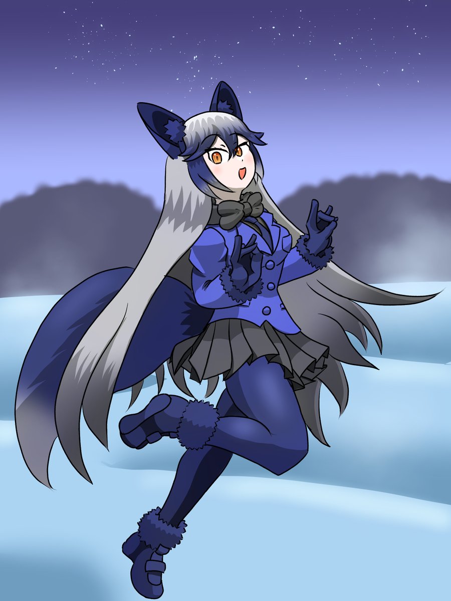 ragyo0702's tweet photo. 暑すぎるので冷たそうなギンギツネです https://t.co/qLwDoJpd03