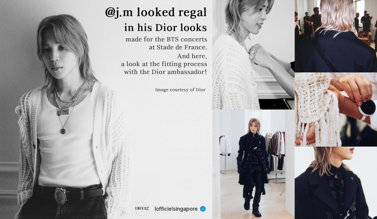 fofo_imma's tweet photo. 🇸🇬 L'OFFICIEL 
#JIMIN looked regal in his @dior looks made for the @ bts.bighitofficial concerts at Stade de France.

🔗 https://t.co/VYkkyRDnyN

#JIMINxDIOR #ParkJimin https://t.co/X3n6RJbYA4