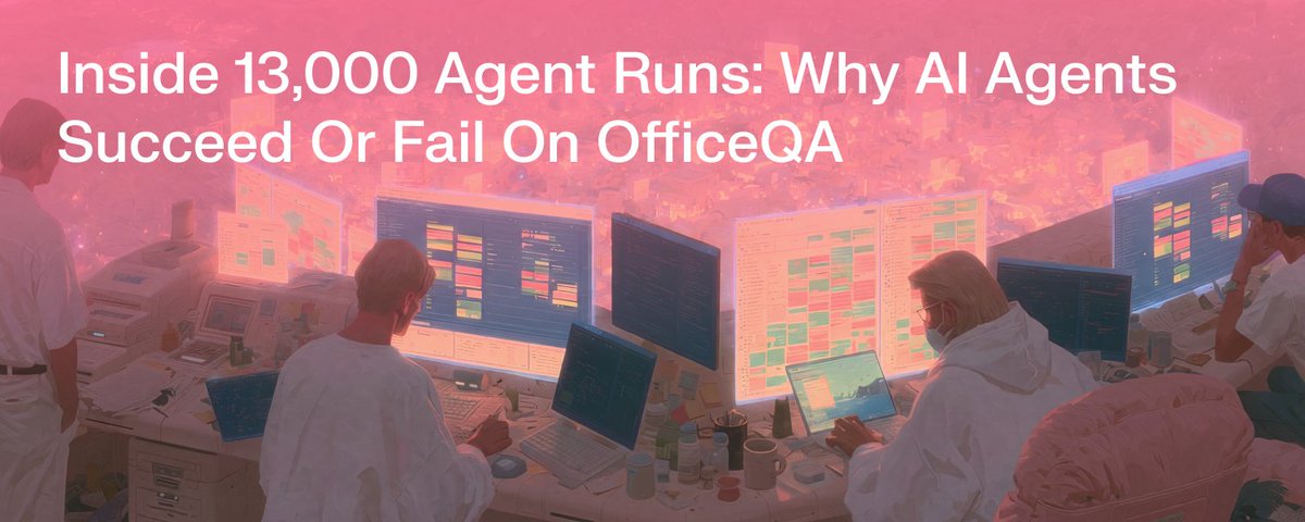 Inside 13,000 Agent Runs: Why AI Agents Succeed or Fail on OfficeQA