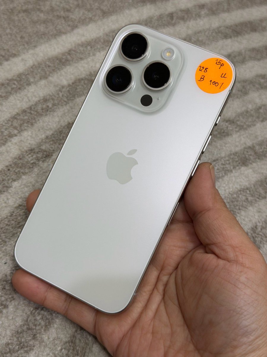 5cmter's tweet photo. iPhone 15 pro 128GB LL แบต100%
สภาพสวย97% ไม่มีรอยตกหล่น แจ้งแบต มีทูโทน สแกนได้ ใช้งานปกติ อุปกรณ์ชุดชาร์จ ราคา 16,500 กทม.นัดรับได้ ส่งแมสเก็บปลายทางได้
#ส่งต่อไอโฟน #ไอโฟนมือสอง #ไอโฟนมือ2 #ไอโฟนมือสองราคาถูก #ส่งต่อไอโฟนมือสอง #ไอโฟน15pro https://t.co/xfXdd7wbGn