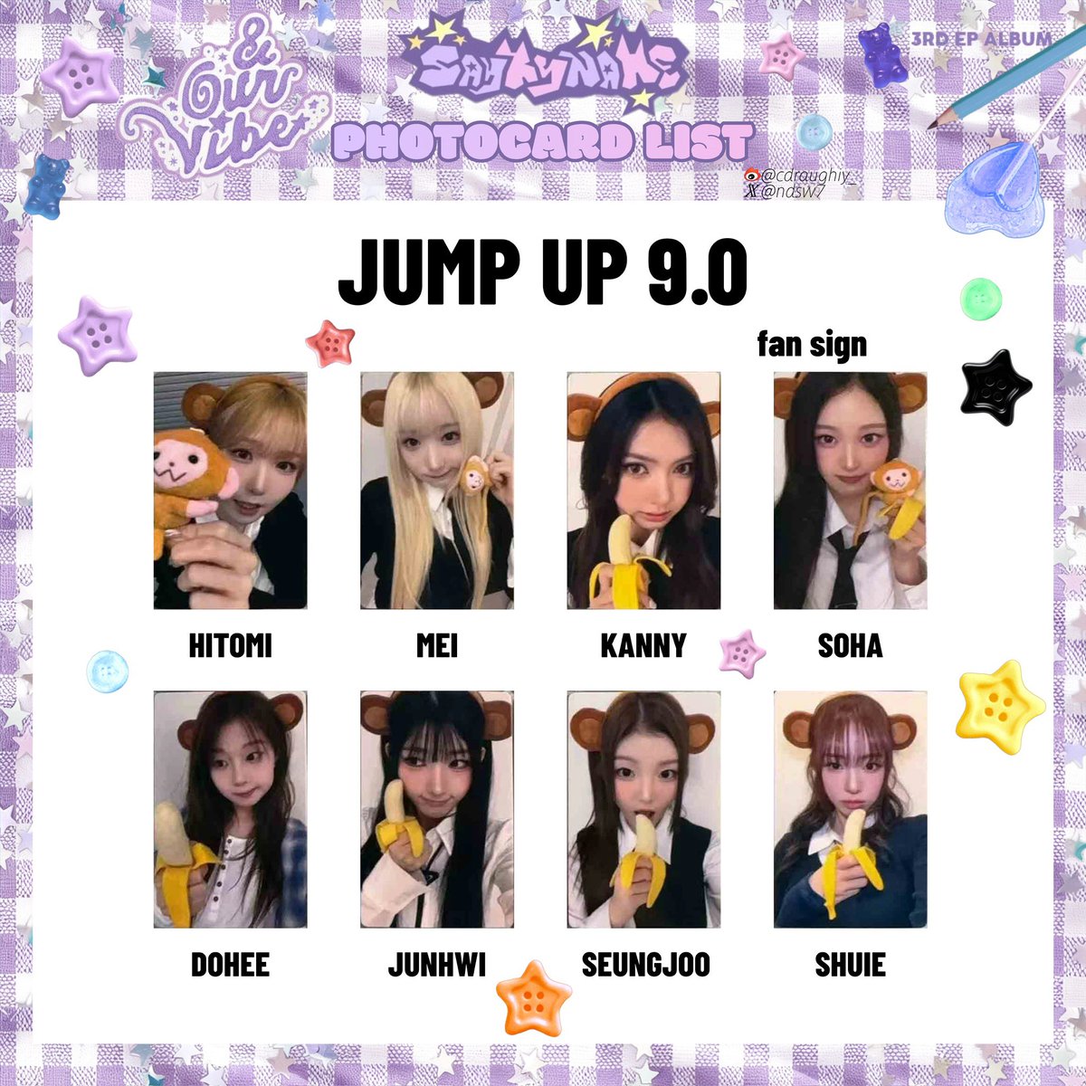 ndsw7's tweet photo. saymyname 세이마이네임 photocard 포카 
 
jumpup 9.0

#세이마이네임 #SAYMYNAME https://t.co/AYE046sdHk
