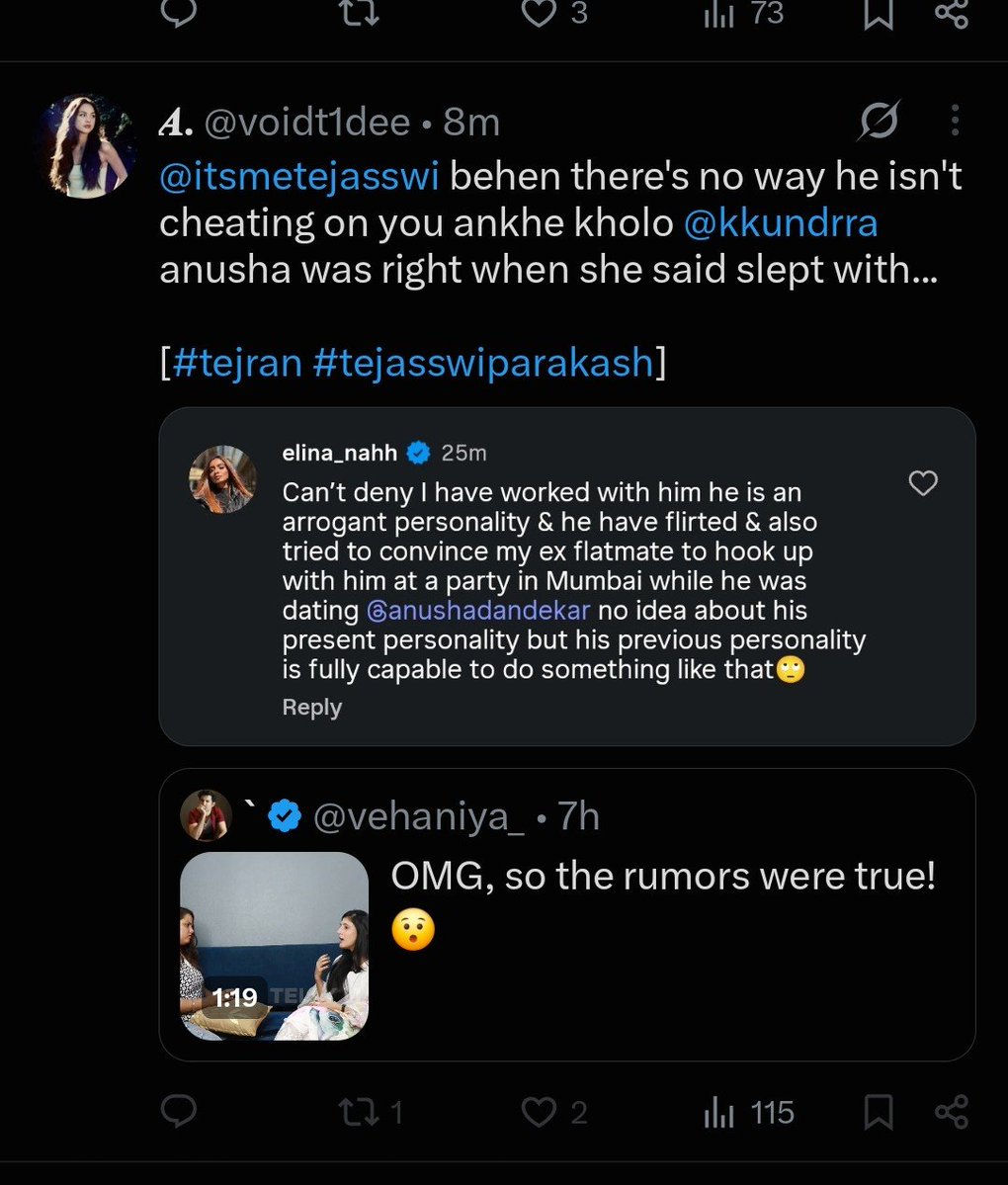 notaswift7's tweet photo. @anuprashree @kkundrra don't keep silent this time coz it's helping u in no way send a legal lawsuit against such people including the trash negative trollr fans of ur so called narcissist marriage phobic gf @itsmetejasswi  who r viraling it everywhere along wt pseudofeminst #TejRan https://t.co/6YHlCczN1f